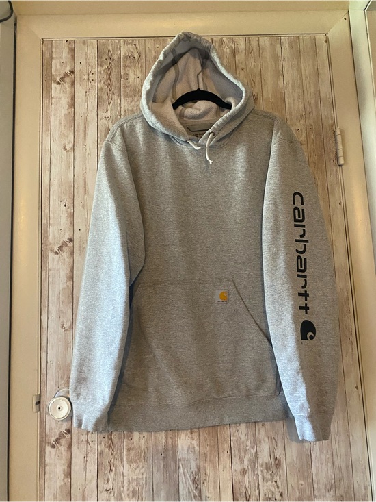 Carhartt Other - Carhartt Men's Hooded Sweatshirt - Gray Size Large Loose fit READ